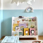 Montessori knjižna polica iz lesa FSC • dune