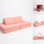 Modularni igralni kavč iz platna, 4 deli • frigg