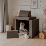 Modularni igralni kavč iz platna, 4 deli • frigg